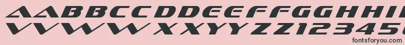 Police Dssofachromec – polices noires sur fond rose