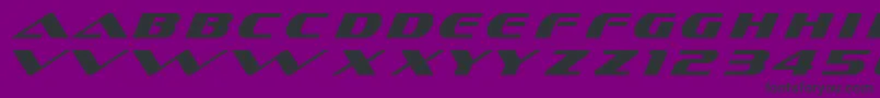 Dssofachromec Font – Black Fonts on Purple Background