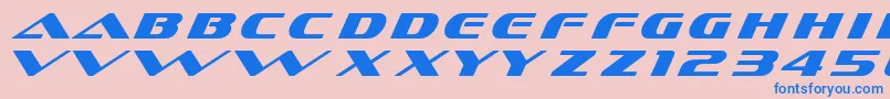 Dssofachromec Font – Blue Fonts on Pink Background