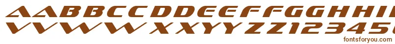 Fonte Dssofachromec – fontes marrons em um fundo branco