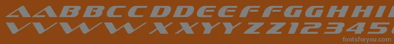 Dssofachromec Font – Gray Fonts on Brown Background