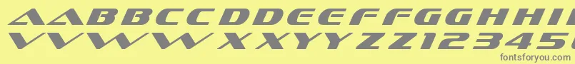 Dssofachromec Font – Gray Fonts on Yellow Background