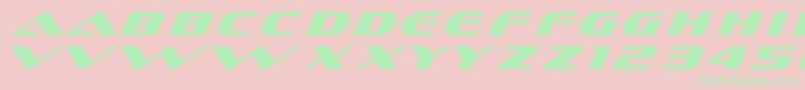 Dssofachromec Font – Green Fonts on Pink Background