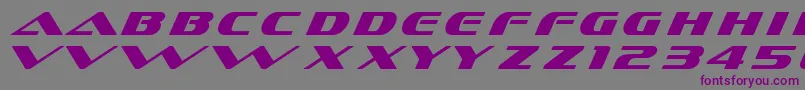 Dssofachromec Font – Purple Fonts on Gray Background