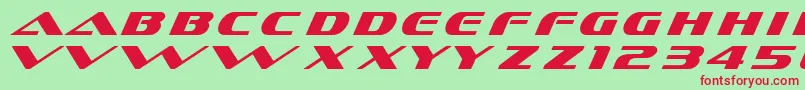 Police Dssofachromec – polices rouges sur fond vert