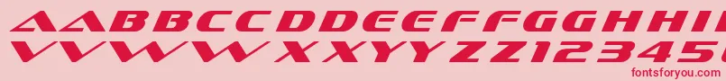 Шрифт Dssofachromec – красные шрифты на розовом фоне