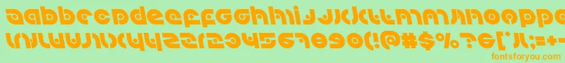 Kovacsspotleft Font – Orange Fonts on Green Background