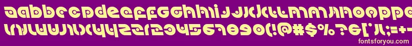 Kovacsspotleft Font – Yellow Fonts on Purple Background