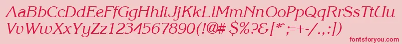 More about KroneItalic Font KroneItalic Font – Red Fonts on Pink Background