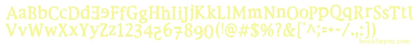 Шрифт EbolaKi – жёлтые шрифты