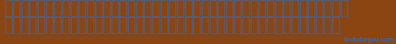 FsAfrica Font – Blue Fonts on Brown Background