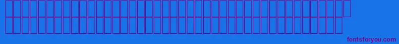 FsAfrica Font – Purple Fonts on Blue Background