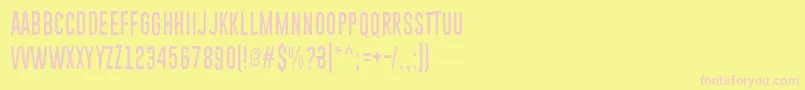 PiparivahtiperhonenItio Font – Pink Fonts on Yellow Background