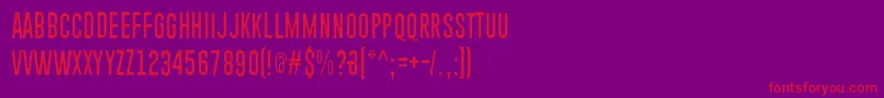 PiparivahtiperhonenItio Font – Red Fonts on Purple Background