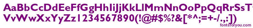 Шрифт GillsansstdBold – фиолетовые шрифты