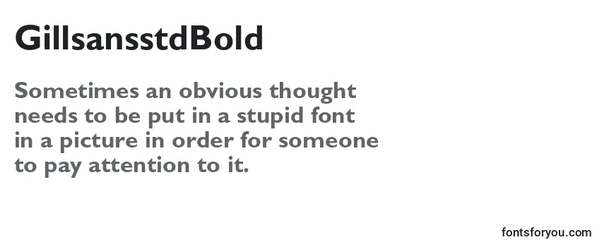 GillsansstdBold Font