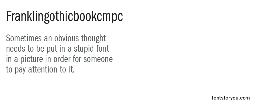 Franklingothicbookcmpc Font