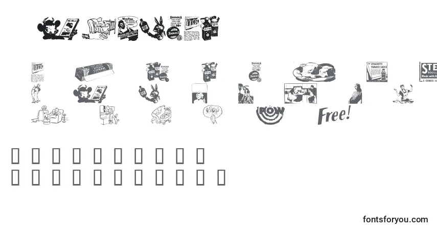 Шрифт Oltimead1 – алфавит, цифры, специальные символы