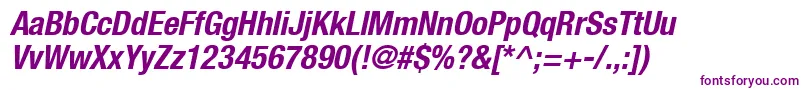 Heaveneticacond7Boldoblsh Font – Purple Fonts on White Background
