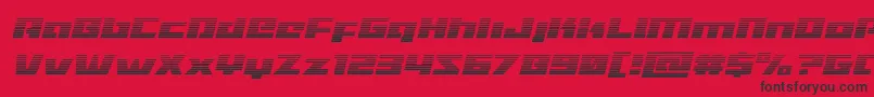 Turbochargegradital Font – Black Fonts on Red Background