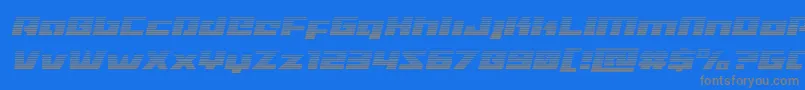 Шрифт Turbochargegradital – серые шрифты на синем фоне