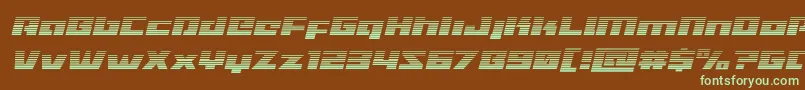 More about Turbochargegradital Font Turbochargegradital Font – Green Fonts on Brown Background