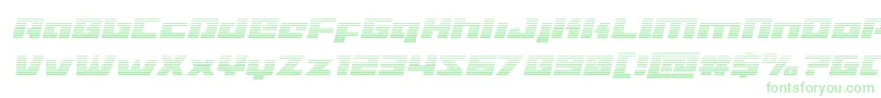 Turbochargegradital-Schriftart – Grüne Schriften