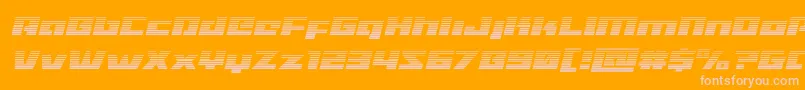 Turbochargegradital Font – Pink Fonts on Orange Background