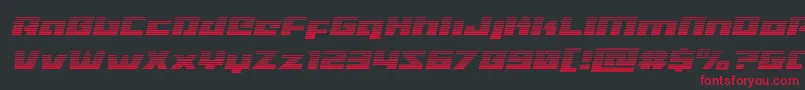 Turbochargegradital Font – Red Fonts on Black Background