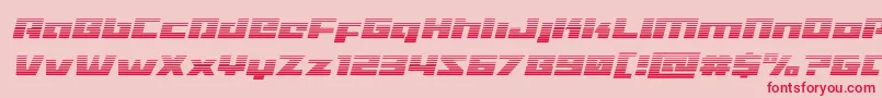Turbochargegradital Font – Red Fonts on Pink Background