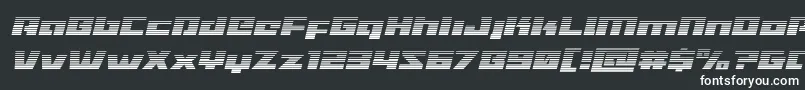 Turbochargegradital Font – White Fonts on Black Background