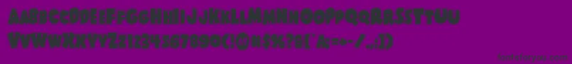 Шрифт Shablagooacad – чёрные шрифты на фиолетовом фоне
