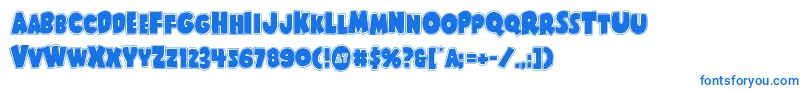 Shablagooacad-Schriftart – Blaue Schriften