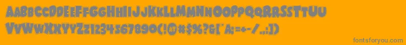 Shablagooacad Font – Gray Fonts on Orange Background