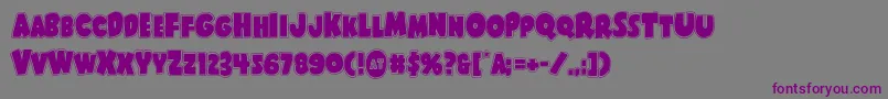 Shablagooacad Font – Purple Fonts on Gray Background