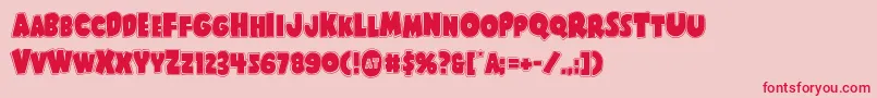 Shablagooacad Font – Red Fonts on Pink Background