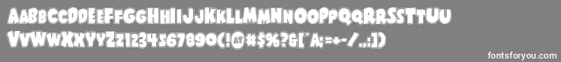 Shablagooacad Font – White Fonts on Gray Background