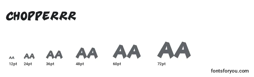 Chopperrr Font Sizes