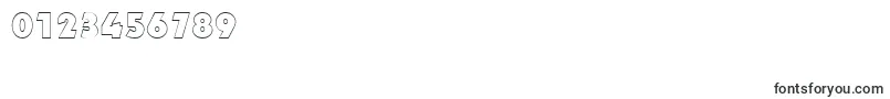DynaroutlineBold Font – Fonts for Numbers and Digits