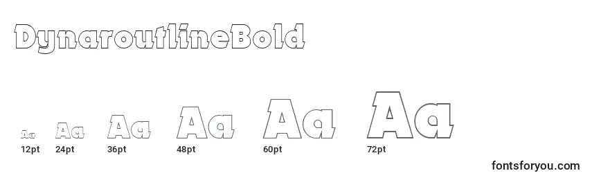 DynaroutlineBold Font Sizes