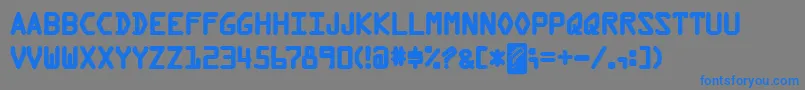 KreditBack Font – Blue Fonts on Gray Background