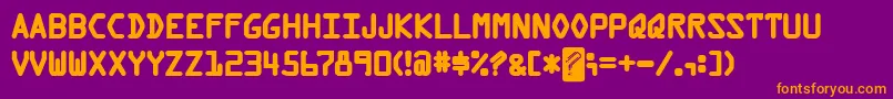 KreditBack Font – Orange Fonts on Purple Background