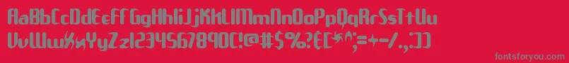 Unxgala Font – Gray Fonts on Red Background