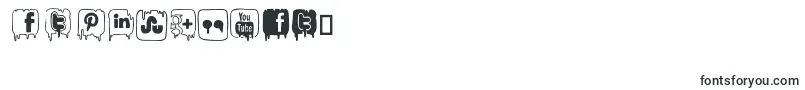 フォントNightmareOnSocialMedia – 数字と数値のためのフォント