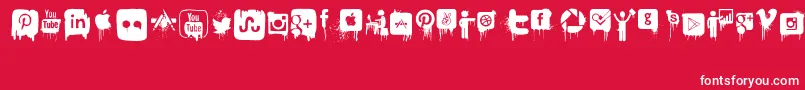 NightmareOnSocialMedia Font – White Fonts on Red Background
