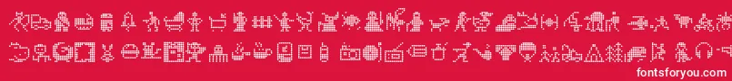 Signotek Font – White Fonts on Red Background