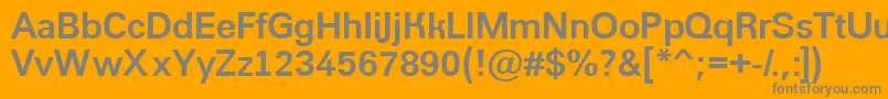 Шрифт AGroticBold – серые шрифты на оранжевом фоне