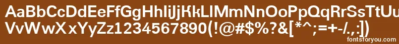 AGroticBold Font – White Fonts on Brown Background