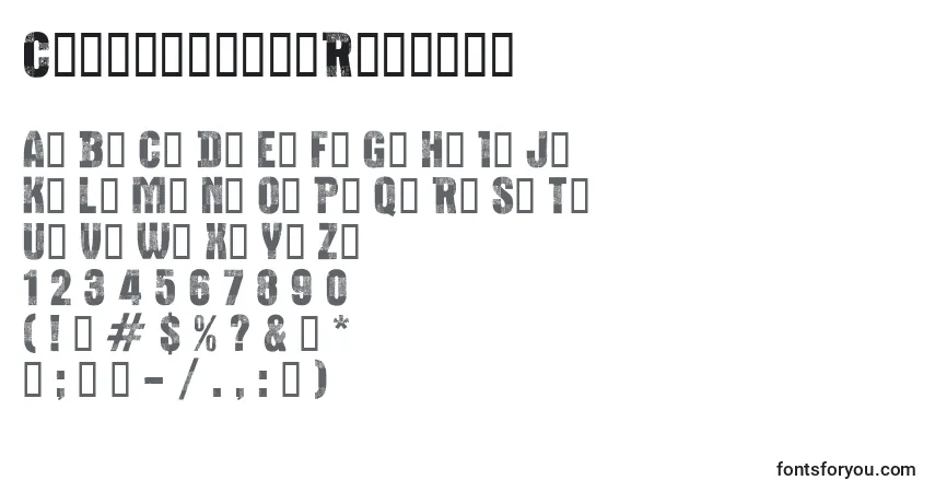 CfbucheronsRegularフォント–アルファベット、数字、特殊文字