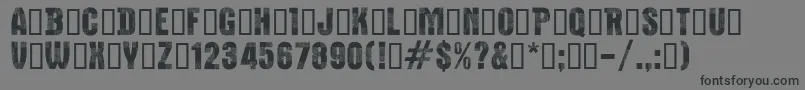 CfbucheronsRegular Font – Black Fonts on Gray Background